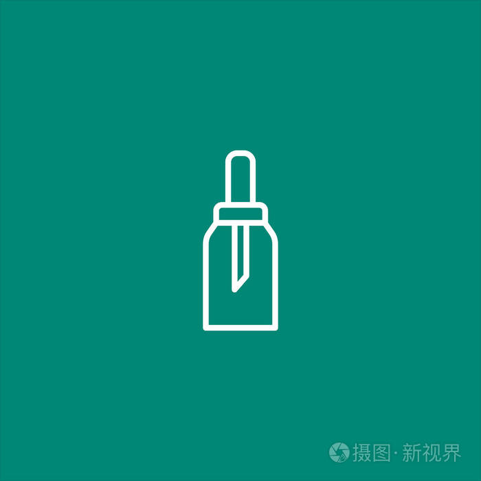 瓶子图标矢量插图