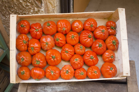 法国反风街市场成熟的西红柿图片
