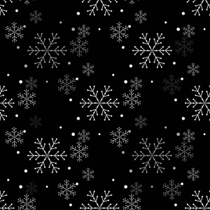 雪花简单无缝的模式。抽象壁纸, 包装装饰。冬天的象征, 圣诞快乐, 新年快乐庆祝向量例证