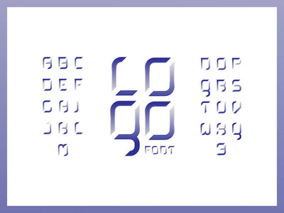 徽标字母表。向量字母