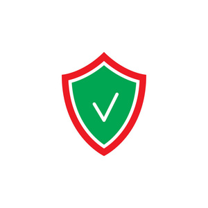 保护固体屏蔽图标矢量保护固体标志象形文字隔离在白色像素完美的颜色