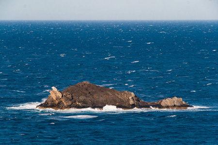 位于 cap de creus 国家公园的 maca oros 岛, 西班牙布拉瓦海岸的地中海海岸