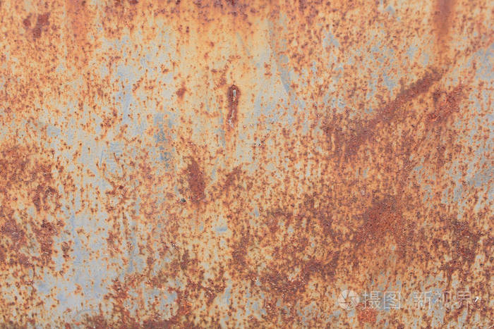 旧的深色磨损生锈的金属纹理背景