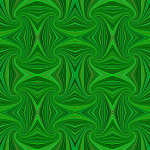 绿色无缝迷幻抽象螺旋条纹图案背景-向量弯曲射线图形照片