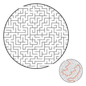 圆形迷宫图片复杂图片
