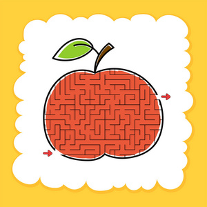 孩子们的游戏. 儿童拼图. 卡通风格. 迷宫难题. 彩色矢量插图照片