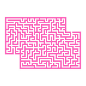 抽象的长方形迷宫. 孩子们的游戏. 儿童拼图. 一个入口一个出口.