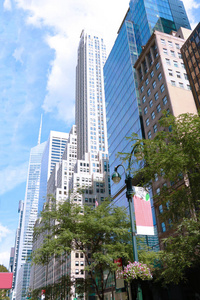 纽约2018年8月25日纽约的摩天大楼