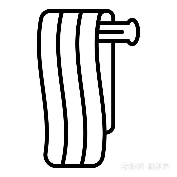 浴巾图标, 轮廓样式插画-正版商用图片15ayea-摄图新视界