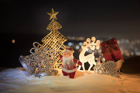 圣诞节趴地上图片