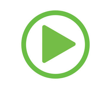 播放视频或播放媒体平面图标的应用程序和网站照片