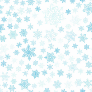 雪花无缝图案为圣诞装饰卡织物或礼品包装矢量背景。