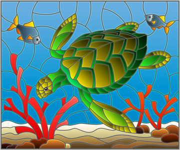 海底石头图片-海底石头素材-海底石头插画-摄图新视界