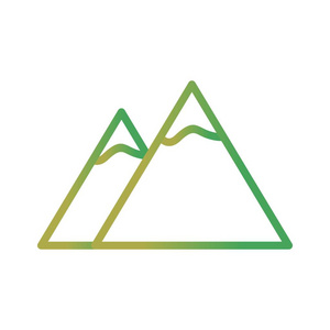 山矢量图标标志图标矢量插图个人和商业使用。