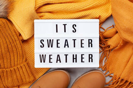 s Sweater Weather. Comfortable autumn, winter clothes shopping, 