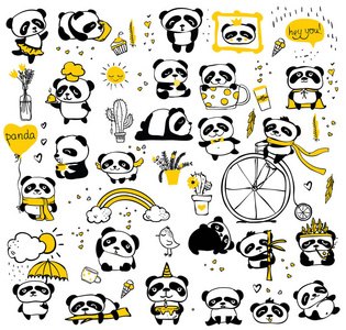 熊猫涂鸦小子集