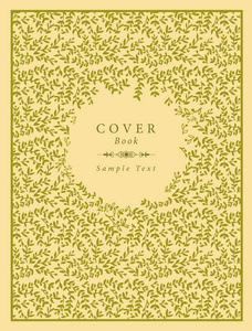 封面用手绘橄榄枝图案装饰,并用样本文本和手工文本分隔器标注.照片