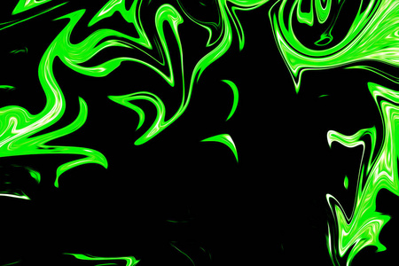 狼毒用ufo绿色和黑色图形颜色艺术形式对抽象图案进行修饰.