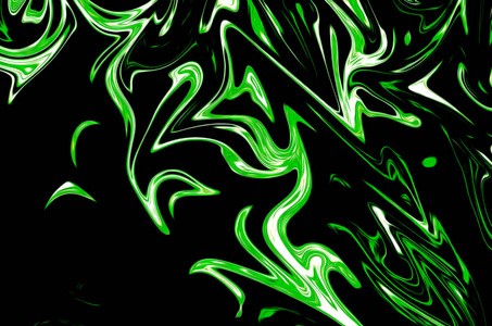 有毒的流用ufo绿色和黑色图形颜色艺术形式对抽象图案进行修饰.