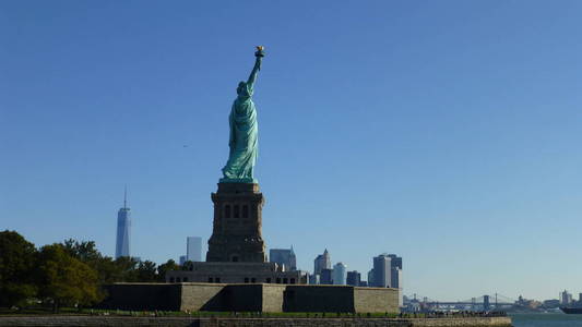 自由女神像。 纽约美国