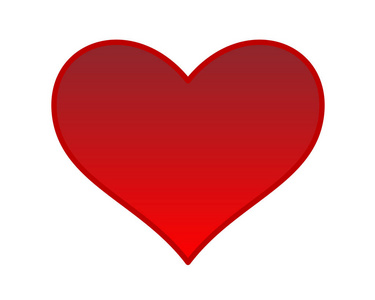 情人节贺卡。 白色红色插图，有一颗大心脏。 红色背景上的小心脏。 图形为网站瓦伦蒂娜卡贺卡申报爱情结婚日期礼物。