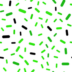 浅绿色矢量无缝图案与锋利的线条。 在抽象模板上用线条装饰闪亮的插图。 广告小册子传单的图案。