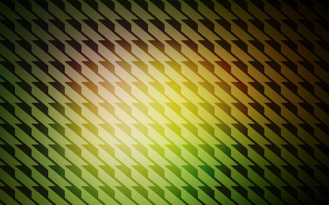 深绿色黄色矢量模板与重复棒。 现代几何抽象插图与线条。 你美丽的背景的模板。