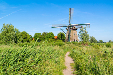 荷兰荷兰哈莱姆诺德荷兰附近的维普尔德彭宁斯维尔的风车