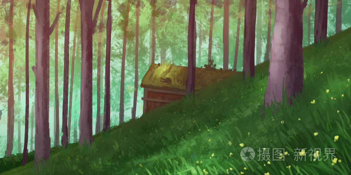 自然森林公园 小说背景 概念艺术 真实的插图 电子游戏数字cg艺术作品 自然风景 照片 正版商用图片15d6d1 摄图新视界