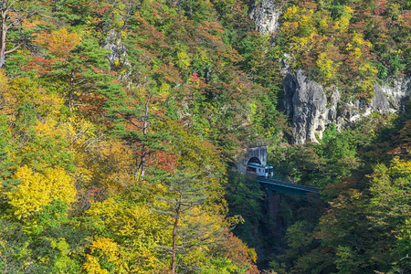 s most scenic gorges. It is located in northwestern Miyagi Pref