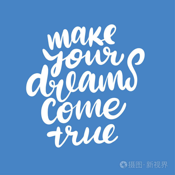 手绘矢量字体.矢量插图隔离在蓝色背景上.爱普生