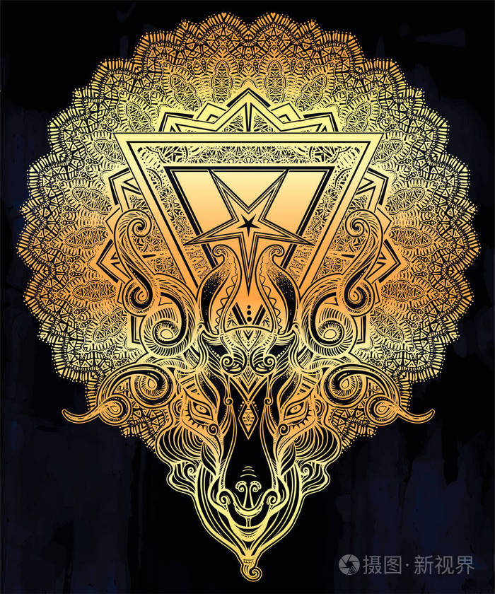 撒旦山羊头.二进制撒旦符号