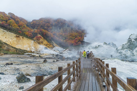 s most famous hot spring resort. A large amount of Noboribetsu