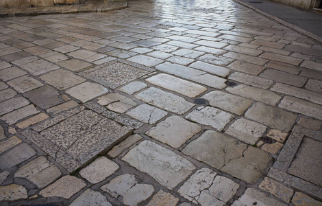 古地中海铺面街道纹理罗马时代