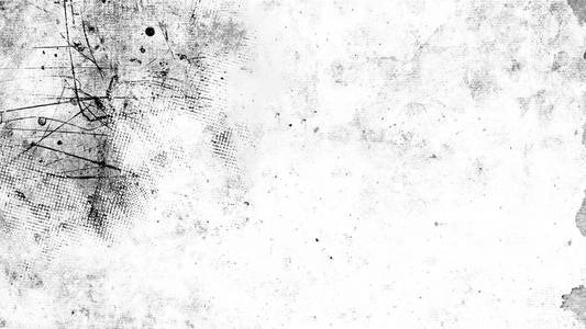 老式刮痕Grunge覆盖纹理在孤立的白色背景空间的文本。