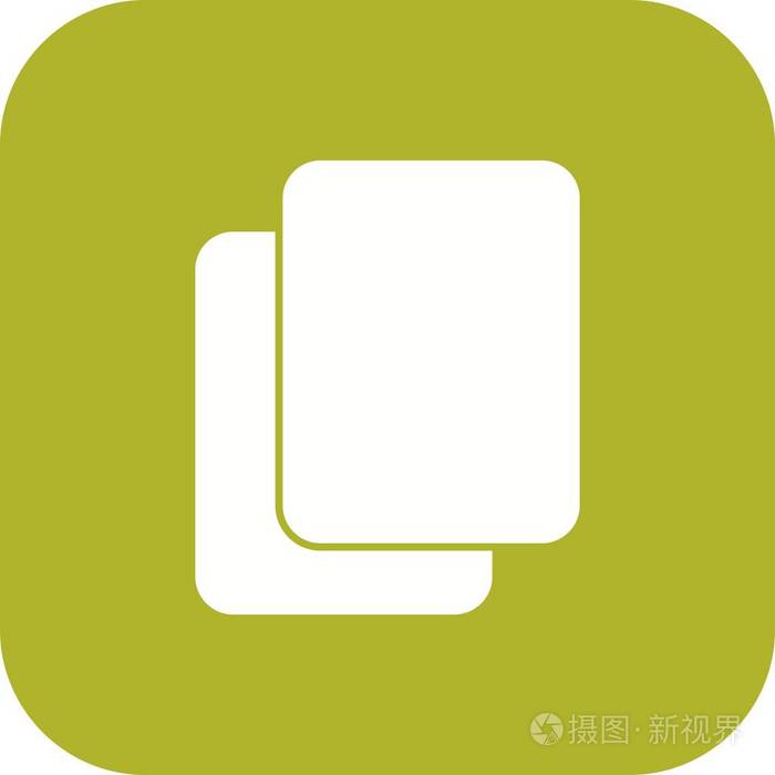 复制标牌图标矢量插图供个人和商业使用