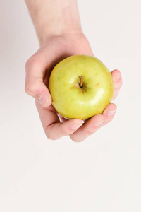 维他命和健身概念。苹果的新鲜和多汁的颜色