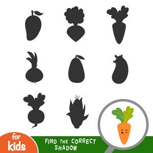 蔬菜影子连线图片