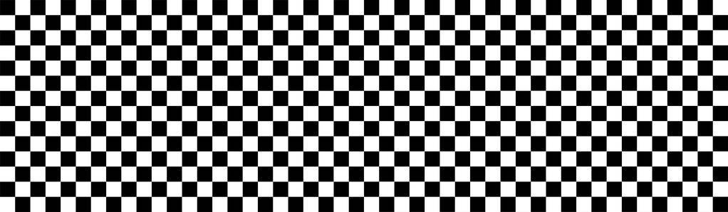 宽背景横幅格纹黑白帕格狗黑白相间的手画了卡通肖像.