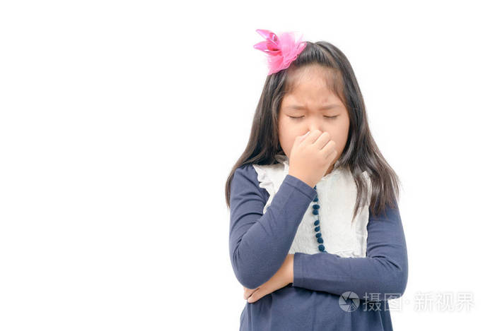 人的面部表情身体语言反应与白色隔离