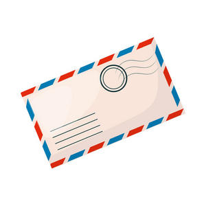 信信封纸文件交付信件或办公室文件向量例证