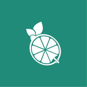 矢量柠檬水在线标志设计模板和支持图标现代.