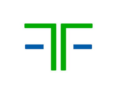 初始字母TF标志模板设计