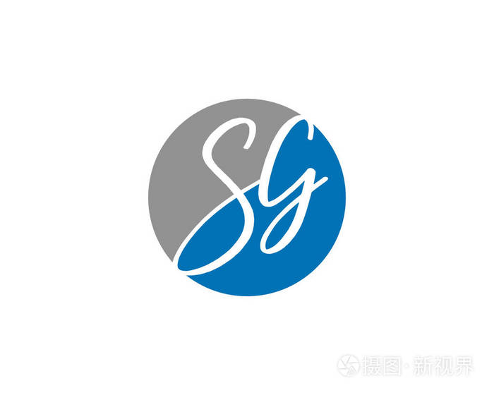 初始字母sg标志模板设计