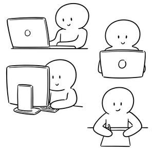 手绘工作人员图片-手绘工作人员素材-手绘工作人员插画-摄图新视界