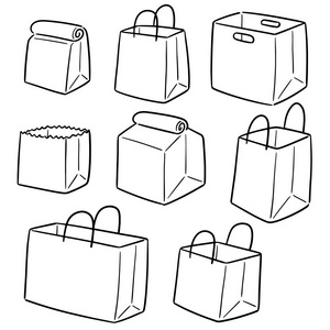 手绘纸袋图片-手绘纸袋素材-手绘纸袋插画-摄图新视界