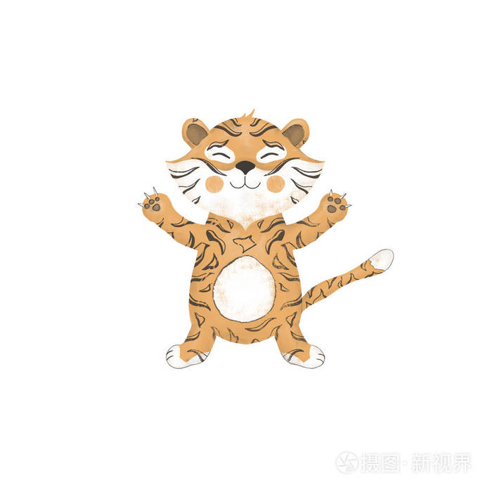 鳄鱼数字剪辑艺术 可爱的动物 可爱的绘画人物 有趣的孩子风格的白色背景 水彩卡通动物照片 正版商用图片15e73g 摄图新视界
