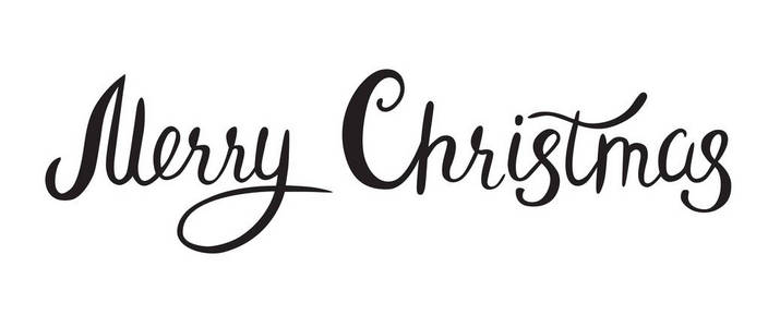 圣诞快乐书法矢量文字艺术设计插画 正版商用图片1513ms 摄图新视界