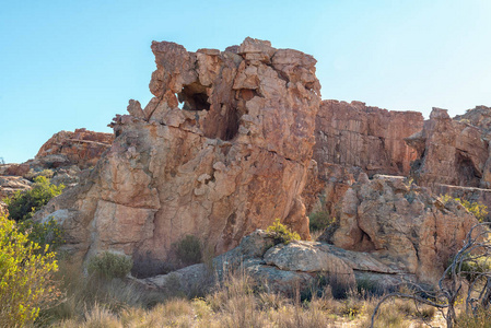 南非西开普敦省塞德伯格山脉的斯塔德萨尔洞穴中的精致岩层