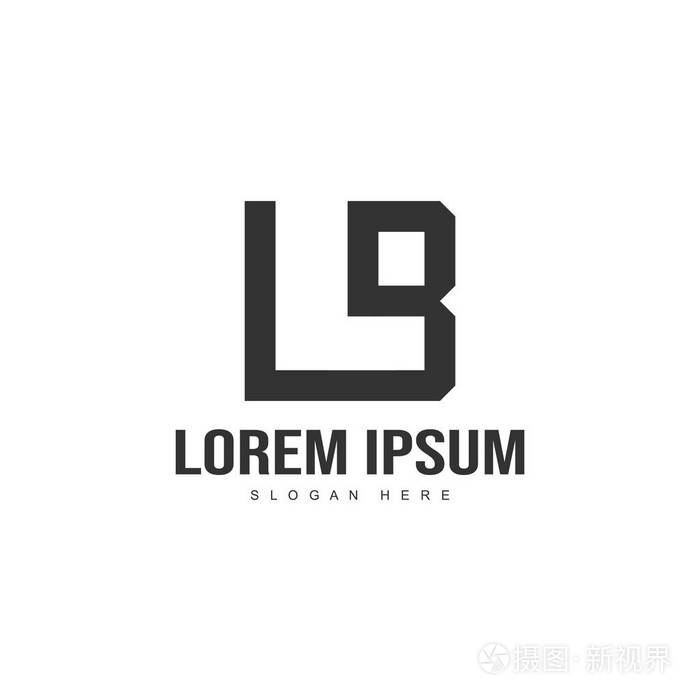 初始字母logo模板..最小字母标志模板设计